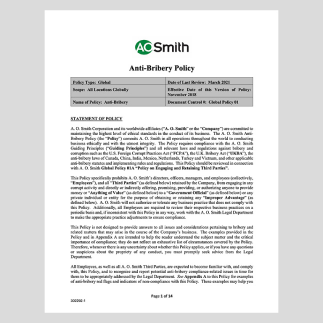 Anti-Bribery Policy