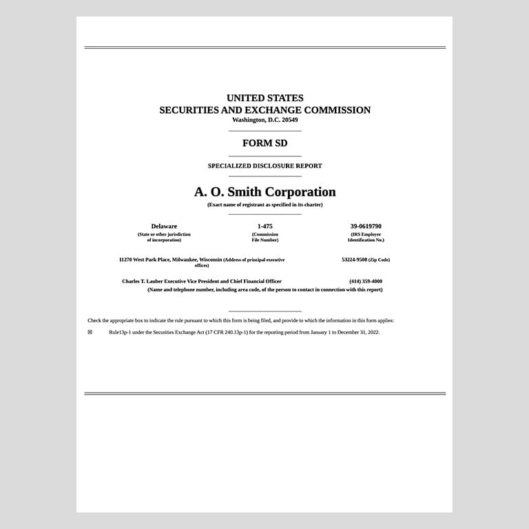 Conflict Minerals Report